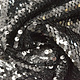 Reversible Sequin Fabric Black-Silver