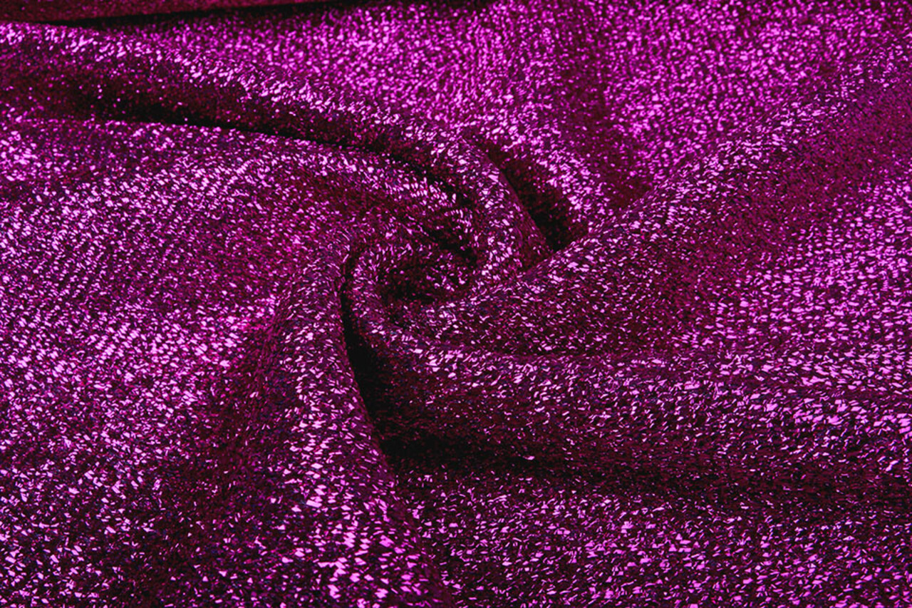 Gestricktes Glitzer Metallic Alpenveilchen