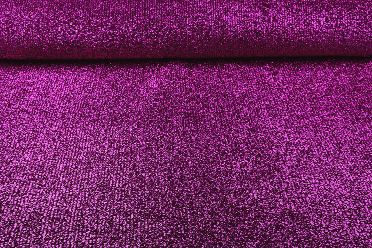 Knitted Purpurina Metalizado Ciclamen