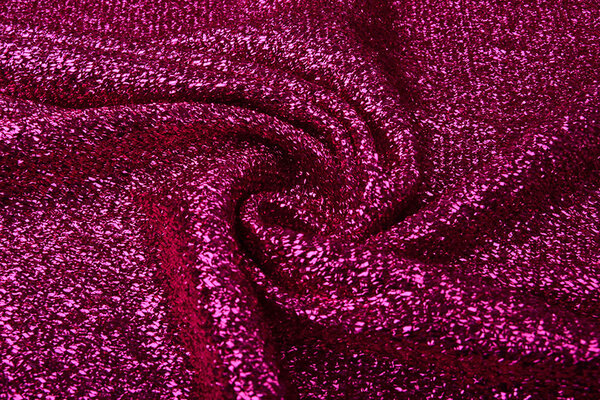Gestricktes Glitzer Metallic Fuchsie Gestricktes Glitzer Metallic Fuchsie