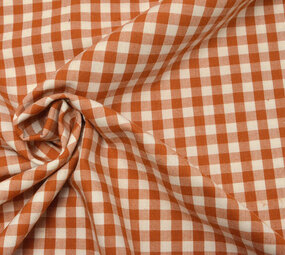 Boerenbont Quadri 8 Mm Arancione-Mattone Boerenbont Quadri 8 Mm Arancione-Mattone