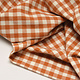 Gingham Check 8 mm Orange-Brique