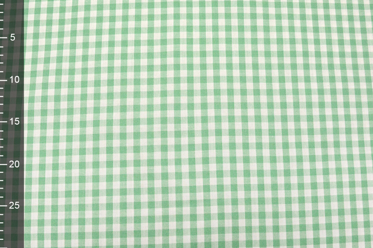 Gingham Check 8 mm Mint Green Gingham Check 8 mm Mint Green