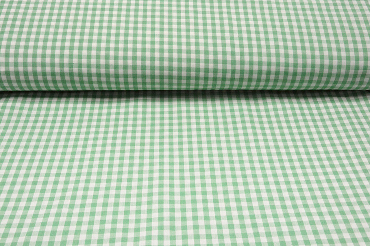 Vichy Traditionnel Carreaux 8 Mm Vert Menthe