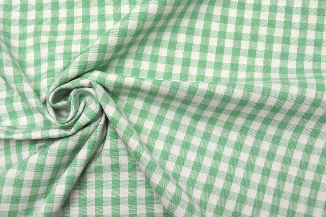 Vichy Traditionnel Carreaux 8 Mm Vert Menthe