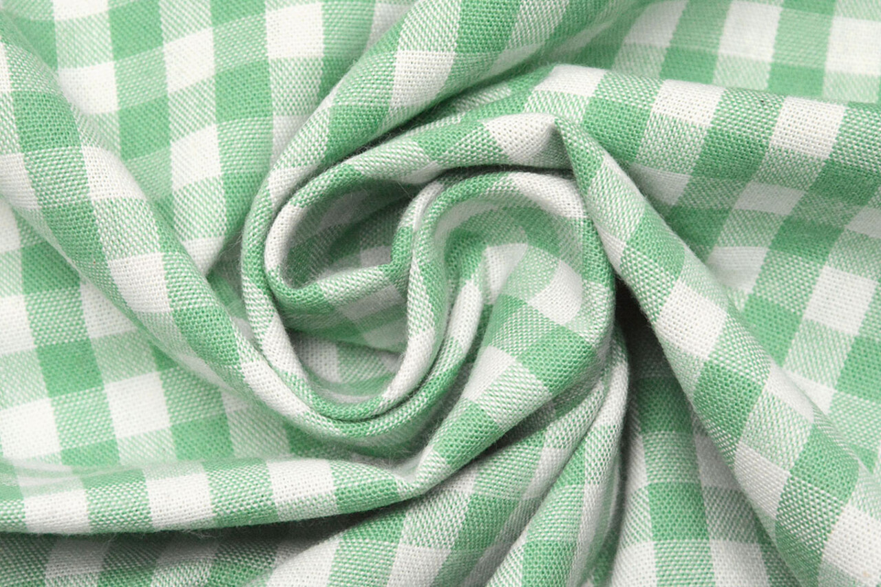 Vichy Traditionnel Carreaux 8 Mm Vert Menthe