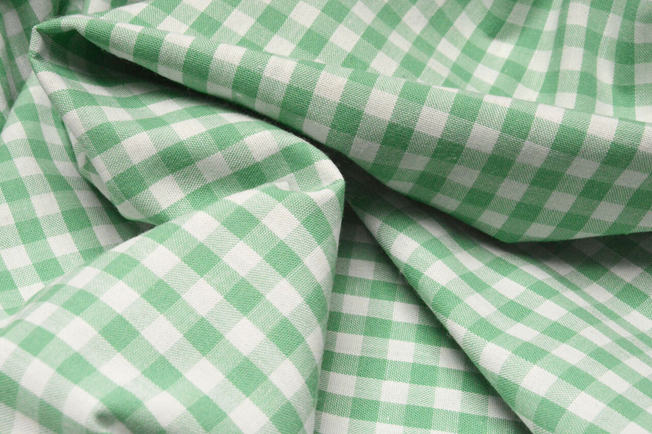 Vichy Traditionnel Carreaux 8 Mm Vert Menthe