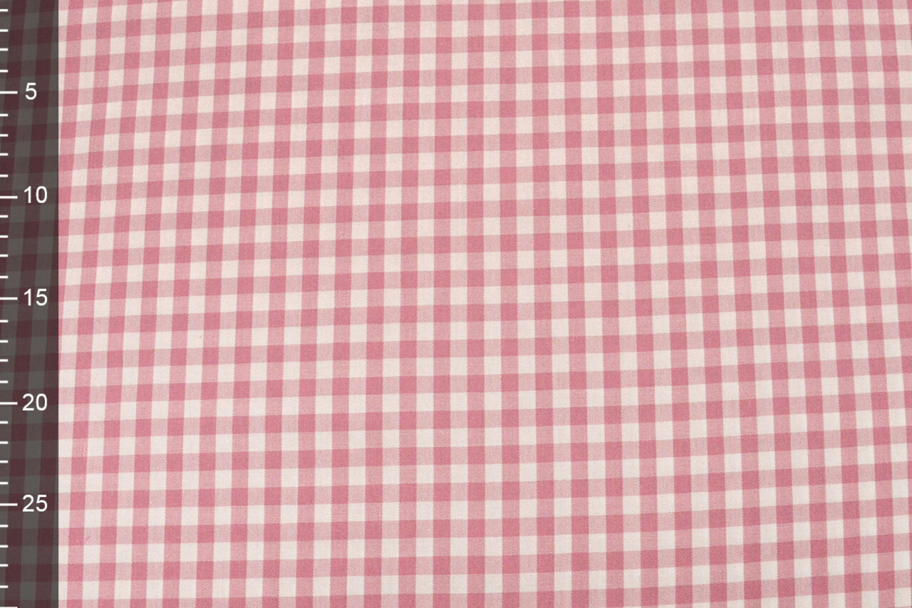 Gingham Check 8 mm Old Pink Gingham Check 8 mm Old Pink