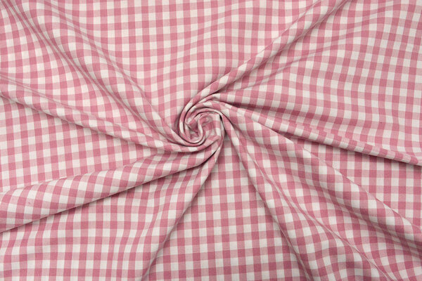 Gingham Check 8 mm Old Pink Gingham Check 8 mm Old Pink