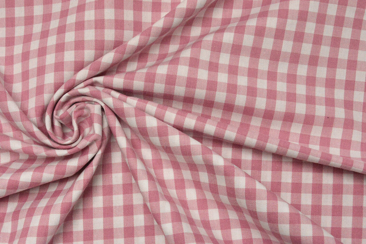 Boerenbont Ruit 8 mm Oud Roze Boerenbont Ruit 8 mm Oud Roze