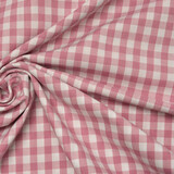 Gingham Check 8 mm Old Pink Gingham Check 8 mm Old Pink
