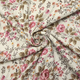 Oeko-Tex®  Double Gauze Fabric Flowers Mimosa Oeko-Tex®  Double Gauze Fabric Flowers Mimosa