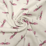 Oeko-Tex®  Double Gauze Fabric Dragonfly Oeko-Tex®  Double Gauze Fabric Dragonfly