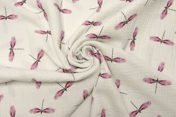 Oeko-Tex® Coton Double Gaze Tissu Libelle Oeko-Tex® Coton Double Gaze Tissu Libelle