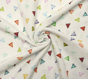 Oeko-Tex®  Baumwoll Musselin Stoff Triangulus