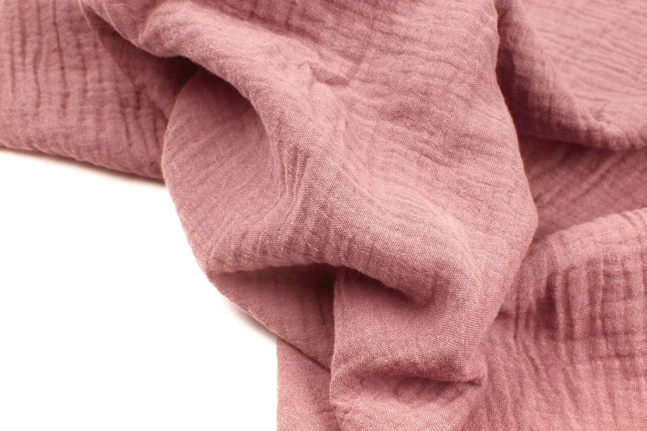 Oeko-Tex®  Hydrofiel stof Donker Oud Roze Oeko-Tex®  Hydrofiel stof Donker Oud Roze