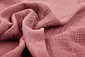 Tessuto di Mussola Rosa Antico Scuro Tessuto di Mussola Rosa Antico Scuro
