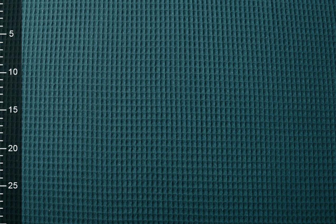 Oeko-Tex®  Wafel Katoen Petrol Oeko-Tex®  Wafel Katoen Petrol