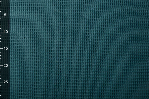 Oeko-Tex®  Waffelpiqué Baumwolle Petrol Oeko-Tex®  Waffelpiqué Baumwolle Petrol