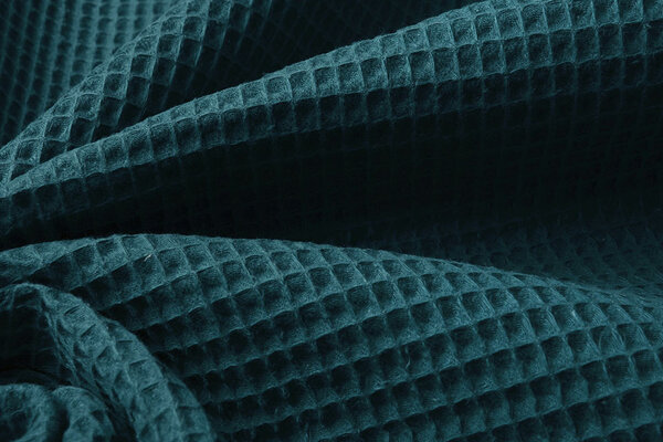 Oeko-Tex®  Waffle pique Petrol Oeko-Tex®  Waffle pique Petrol