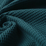 Oeko-Tex®  Wafel Katoen Petrol Oeko-Tex®  Wafel Katoen Petrol