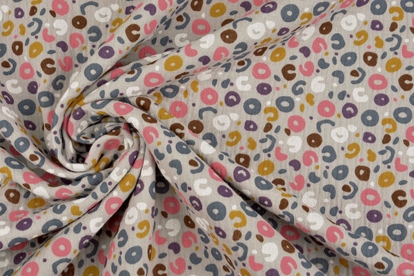 Oeko-Tex®  Double Gauze Fabric Panther Grey