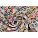 Oeko-Tex® Tessuto di Mussola Leopardo Grigio Oeko-Tex® Tessuto di Mussola Leopardo Grigio