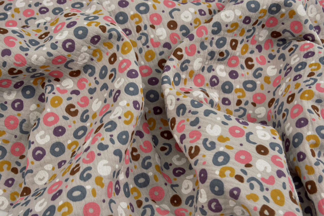 Oeko-Tex®  Double Gauze Fabric Panther Grey