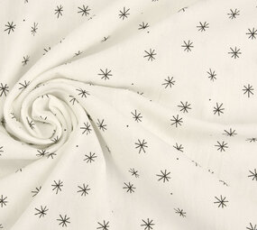 Oeko-Tex®  100% Gewaschene Baumwolle Sterne Elodie Oeko-Tex®  100% Gewaschene Baumwolle Sterne Elodie