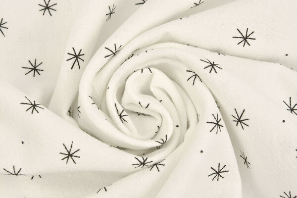 Oeko-Tex®  100% Gewaschene Baumwolle Sterne Elodie