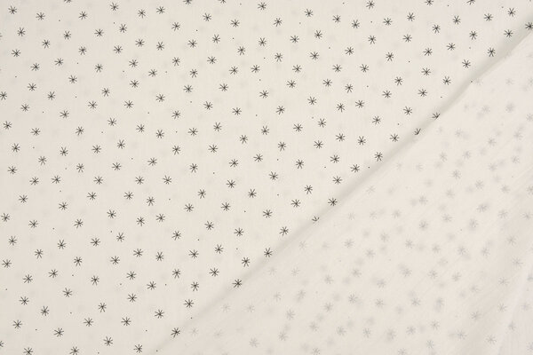 Oeko-Tex®  100% Gewaschene Baumwolle Sterne Elodie
