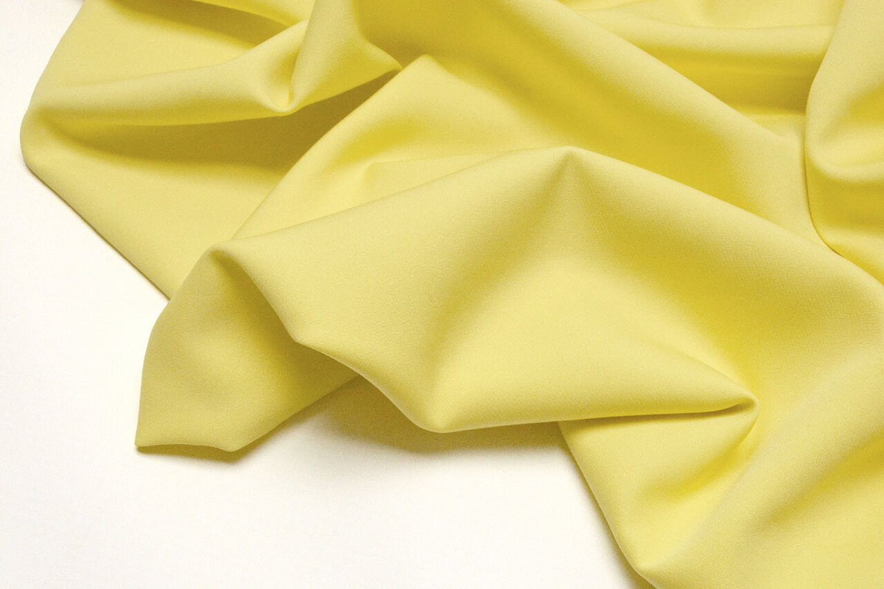 2-Way Crepe Stretch  Yellow 2-Way Crepe Stretch  Yellow