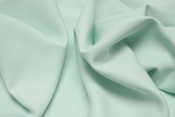 Crêpe Elasticizzato in 2 Direzioni Menta Chiara Blu
