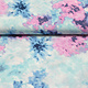 Crinkle Crêpe Printed Watercolor Blue