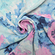 Crinkle Crêpe Bedruckt Watercolor Blau