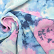 Crinkle Crêpe Bedruckt Watercolor Blau