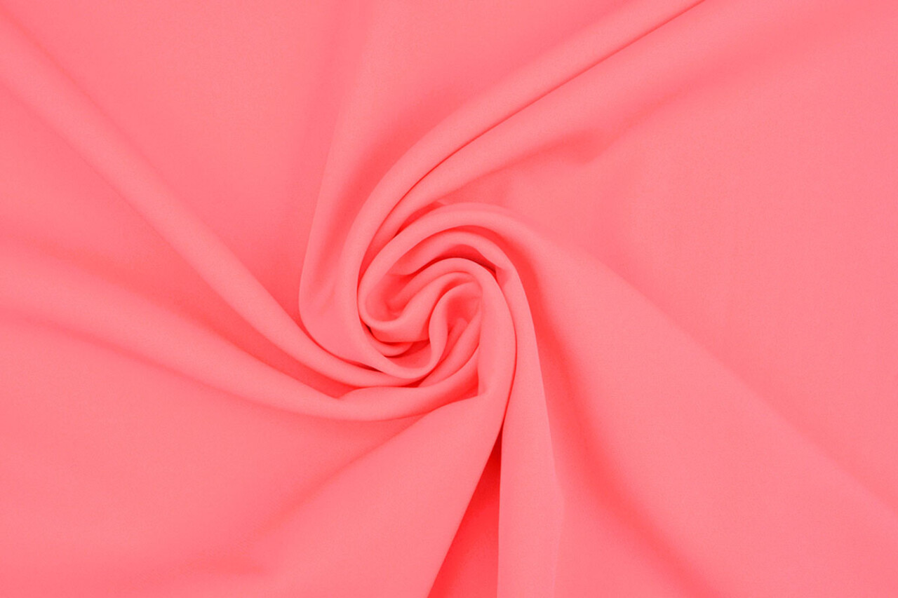 2-Way Crepe Stretch Fluor Roze 2-Way Crepe Stretch Fluor Roze