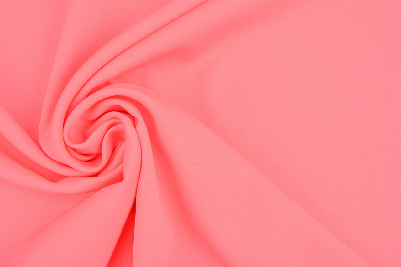 2-Way Crepe Stretch Fluor Roze 2-Way Crepe Stretch Fluor Roze