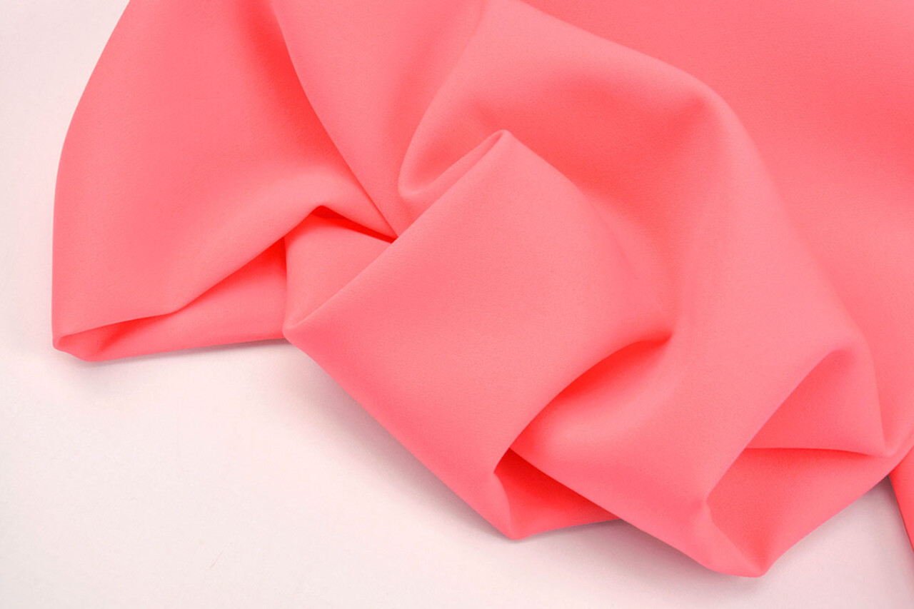 2-Way Crepe Stretch Fluor Roze 2-Way Crepe Stretch Fluor Roze