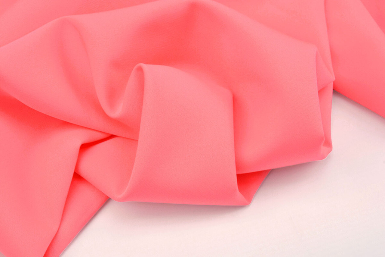 2-Way Crepe Stretch Fluor Roze 2-Way Crepe Stretch Fluor Roze
