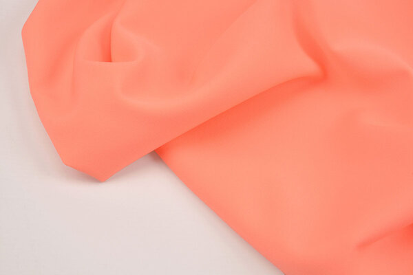 Crêpe Elasticizzato in 2 Direzioni Fluorescente Corallo Crêpe Elasticizzato in 2 Direzioni Fluorescente Corallo
