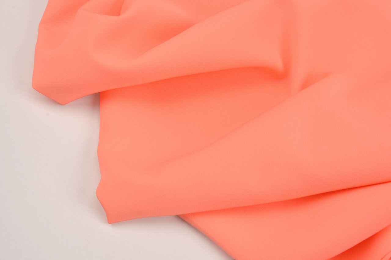 2-Way Crepe Stretch Fluor Koraal 2-Way Crepe Stretch Fluor Koraal