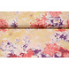 Crêpe Froissé Crêpe Imprimé Watercolor Rouge