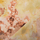 Crinkle Crêpe Bedrukt Watercolor Geel