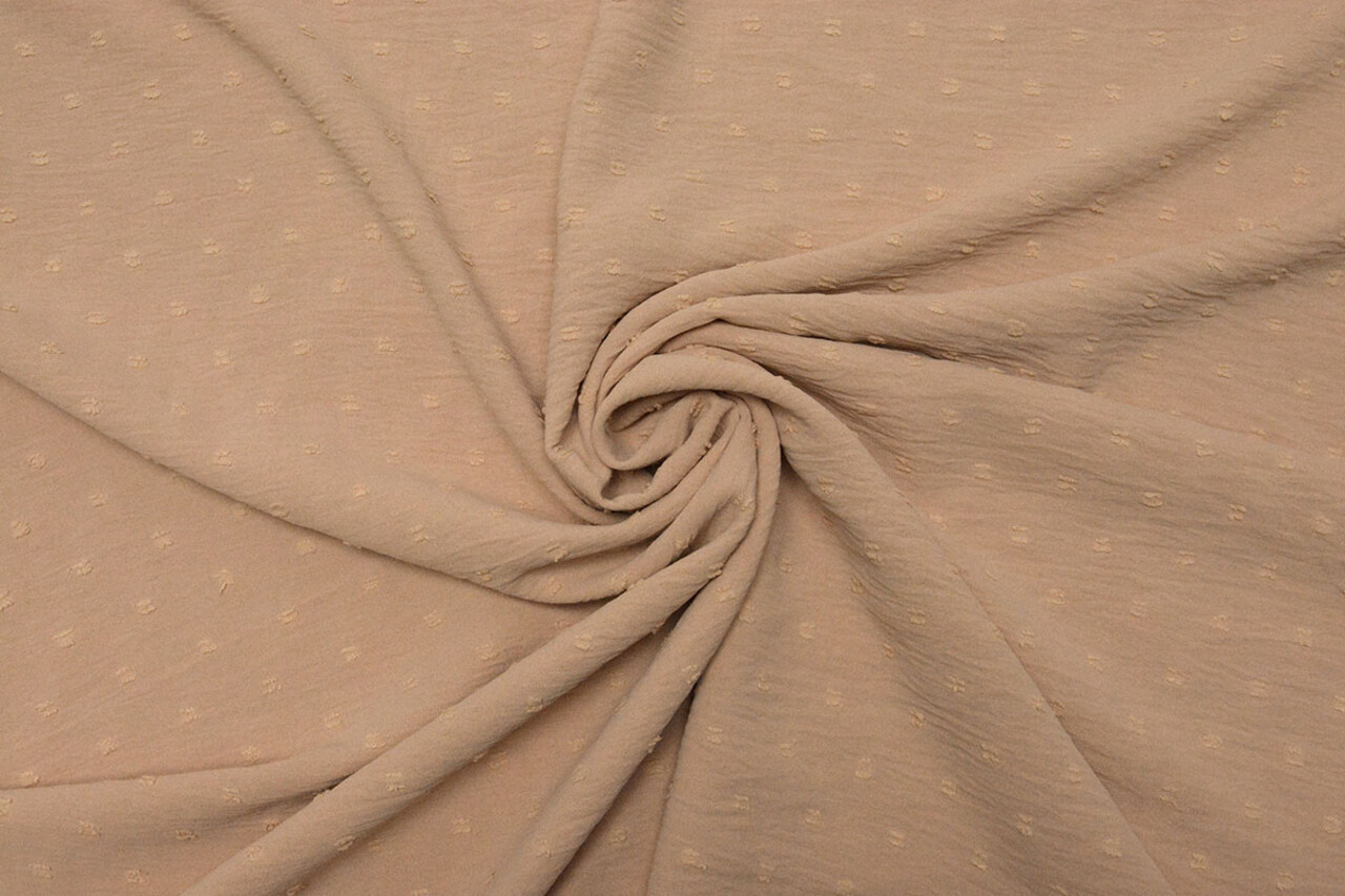 Dobby American Crepé Carlijn Beige-Rosa Empolvado Dobby American Crepé Carlijn Beige-Rosa Empolvado