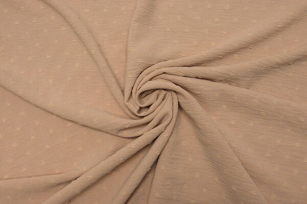 Dobby American Crêpe Carlijn Beige-Rose Poudré Dobby American Crêpe Carlijn Beige-Rose Poudré