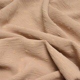 Dobby American Crêpe Carlijn Beige-Poeder Roze Dobby American Crêpe Carlijn Beige-Poeder Roze