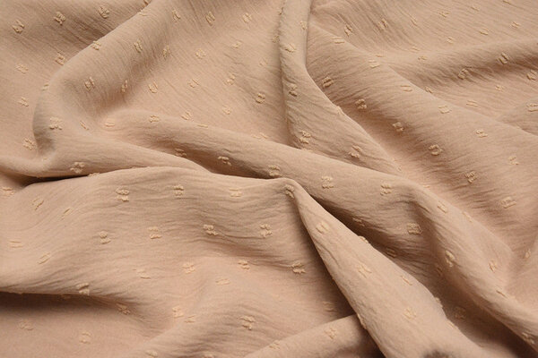 Dobby American Crêpe Carlijn Beige-Rosa Cipria Dobby American Crêpe Carlijn Beige-Rosa Cipria