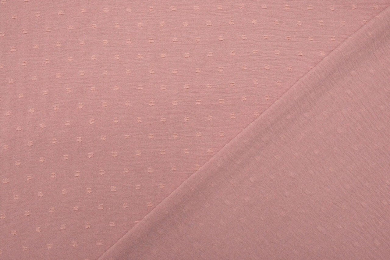 Dobby American Crêpe Carlijn Vieux Rose