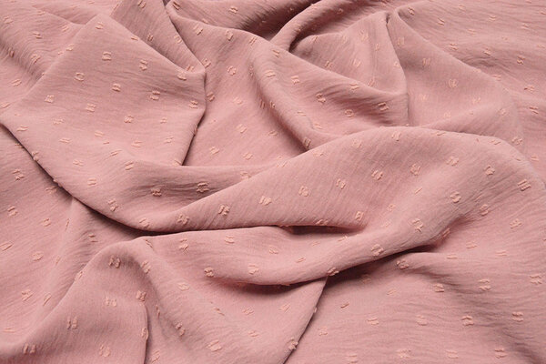Dobby American Crêpe Carlijn Vieux Rose